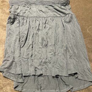 T106 - Torrid Super Soft Sage Green Babydoll Tube Top Size 0 12